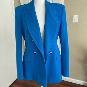 Zara blazer, blue blazer.
